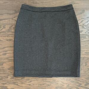 Halogen Charcoal Gray Stretch Pencil Skirt Size 10 NWT